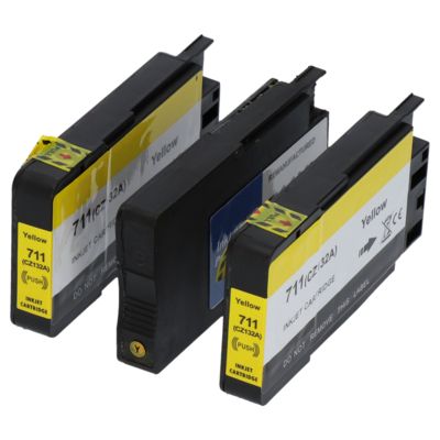 Cartuccia compatibile HP 711 (CZ136A) - 3 volte gialla Multipack