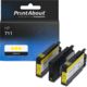 Cartuccia compatibile HP 711 (CZ136A) - 3 volte gialla Multipack