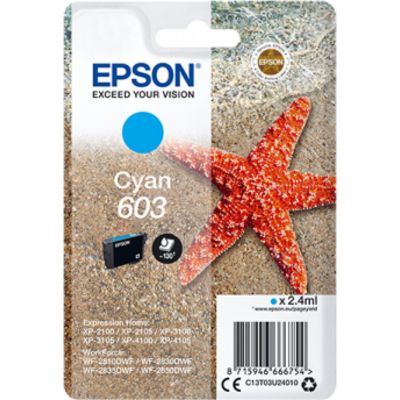 Cartuccia stampante Epson 603 (C13T03U24010) - Ciano