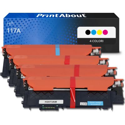 Toner compatibile HP 117A (W2070A) - 4 colori Alta capacità Multipack