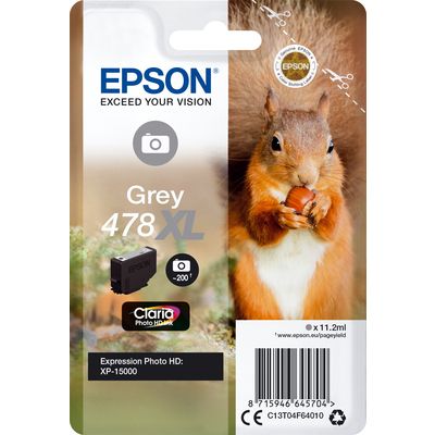 Cartuccia stampante Epson 378/478XL (C13T04F64010) - Grigio Alta capacità