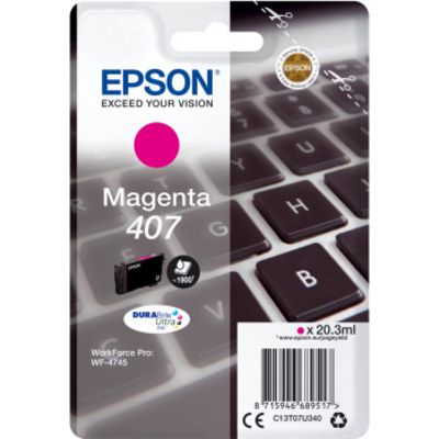 Cartuccia stampante Epson 407 (C13T07U340) - Magenta