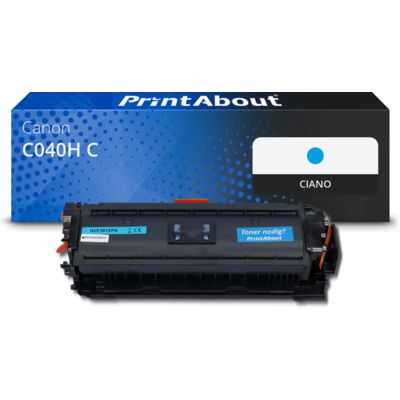 Toner compatibile Canon C040H C - Ciano Alta capacità
