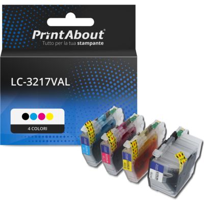 Cartuccia compatibile Brother LC-3217VAL - 4 colori Multipack