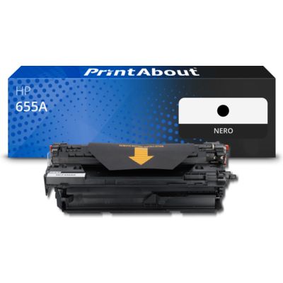 Toner compatibile HP 655A (CF450A) - Nero