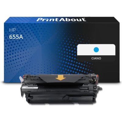 Toner compatibile HP 655A (CF451A) - Ciano
