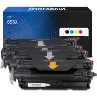 Toner compatibile HP 656X (CF460X) - 4 colori Alta capacità Multipack