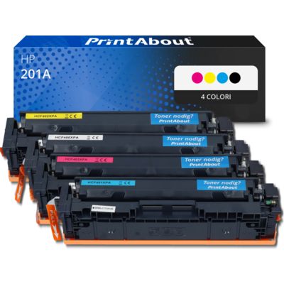 Toner compatibile HP 201A (CF400A) - 4 colori Multipack