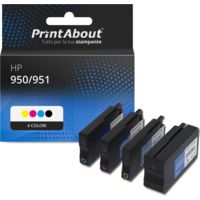 Cartuccia compatibile HP 950/951 (6ZC65AE) - 4 colori Multipack