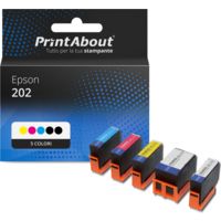 Cartuccia compatibile Epson 202 (C13T02E74010) - 5 colori Multipack