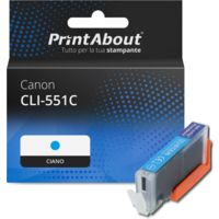 Cartuccia compatibile Canon CLI-551C - Ciano