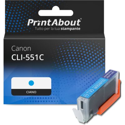 Cartuccia compatibile Canon CLI-551C - Ciano