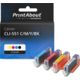 Cartuccia compatibile Canon CLI-551 C/M/Y/BK - 4 colori Multipack
