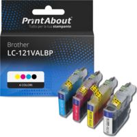Cartuccia compatibile Brother LC-121VALBP - 4 colori Multipack