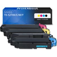 Toner compatibile Kyocera TK-5270K/C/M/Y - Nero + 3 colori Multipack