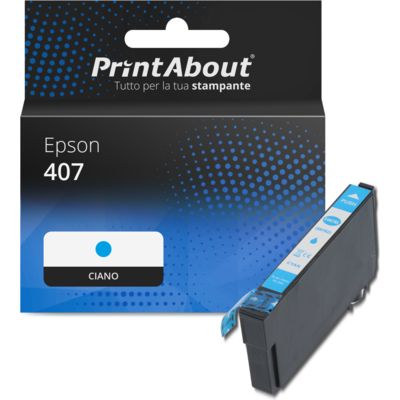 Cartuccia compatibile Epson 407 (C13T07U240) - Ciano