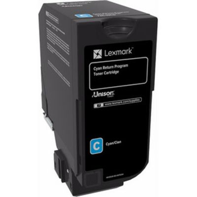 Toner Lexmark 74C20C0 - Ciano