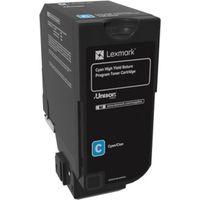 Toner Lexmark 74C2HC0 - Ciano Alta capacità