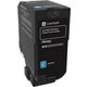 Toner Lexmark 74C2HC0 - Ciano Alta capacità