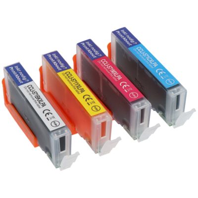 Cartuccia compatibile Canon CLI-571BK/C/M/Y - 4 colori Multipack