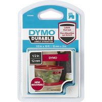 Nastro Dymo Durable 1978366 Bianco su rosso (12 mm)