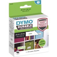 Etichetta Dymo Durable 2112283 Nero su bianco (54 mm x 25 mm)