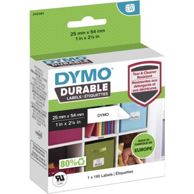 Etichetta Dymo Durable 2112283 Nero su bianco (54 mm x 25 mm)