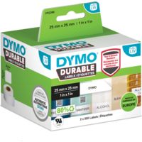 Etichetta Dymo Durable 2112286 Nero su bianco (25 mm x 25 mm)