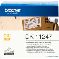 Etichetta Brother DK-11247 - Nero su bianco (103 mm x 164 mm)