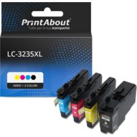 Cartuccia compatibile Brother LC-3235XL - Nero + 3 colori Multipack