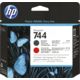 Testina di stampa HP F9J88A (744) - Nero opaco + rosso