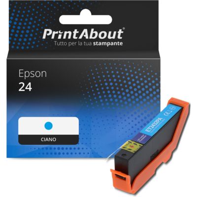 Cartuccia compatibile Epson 24 (C13T24224012) - Ciano