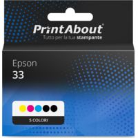 Cartuccia compatibile Epson 33 (C13T33374012) - 5 colori Multipack