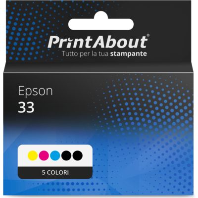 Cartuccia compatibile Epson 33 (C13T33374012) - 5 colori Multipack