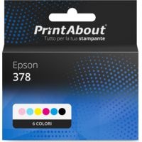 Cartuccia compatibile Epson 378 (T3781/82/83/84/85/86) - 6 colori Multipack