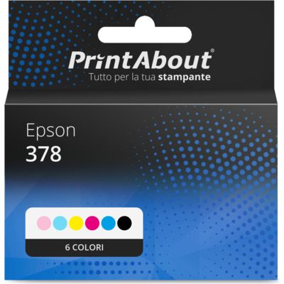 Cartuccia compatibile Epson 378 (T3781/82/83/84/85/86) - 6 colori Multipack