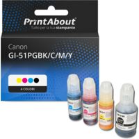 Cartuccia compatibile Canon GI-51PGBK/C/M/Y - 4 colori Multipack