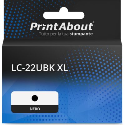Cartuccia compatibile Brother LC-22UBK XL - Nero Alta capacità