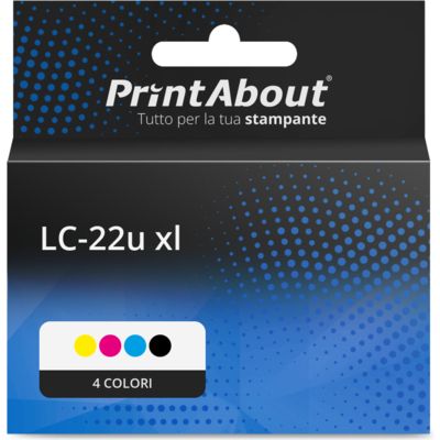 Cartuccia compatibile Brother LC-22u xl (LC-22U) - 4 colori Multipack