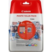 Canon CLI-571XL BK/C/M/Y + Confezione foto Cartuccia - 4 colori Alta capacità Multipack