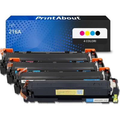 Toner compatibile HP 216A (W2410/11/12/13A) - 4 colori Multipack