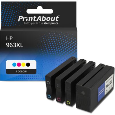 Cartuccia compatibile HP 963XL (6ZC70AE) - 4 colori Alta capacità Multipack