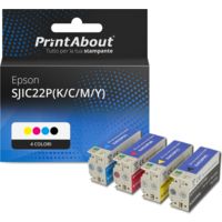 Cartuccia compatibile Epson SJIC22P(K/C/M/Y) - 4 colori Multipack