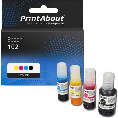 Cartuccia compatibile Epson 102 (T03R14/24/34/440) - 4 colori Multipack