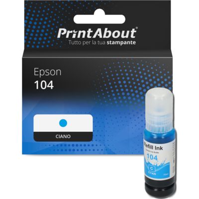 Cartuccia compatibile Epson 104 (C13T00P240) - Ciano