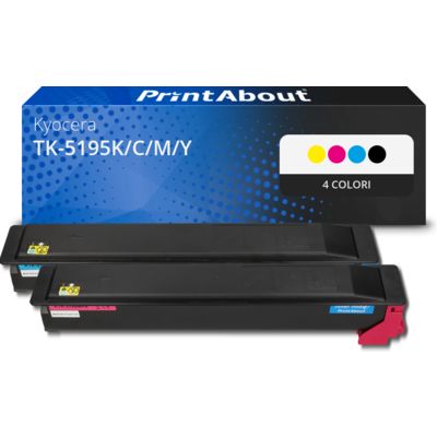 Toner compatibile Kyocera TK-5195K/C/M/Y - 4 colori Multipack