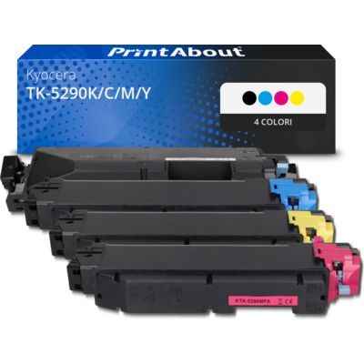 Toner compatibile Kyocera TK-5290K/C/M/Y - 4 colori Multipack