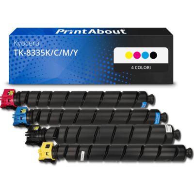 Toner compatibile Kyocera TK-8335K/C/M/Y - 4 colori Multipack