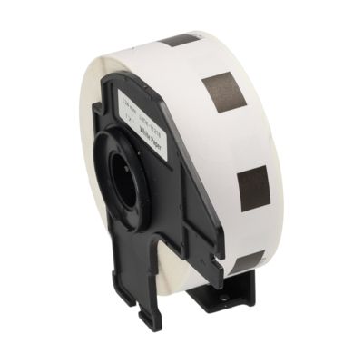 Etichetta compatibile Brother DK-11218 - Nero su bianco (24 mm x 24 mm)