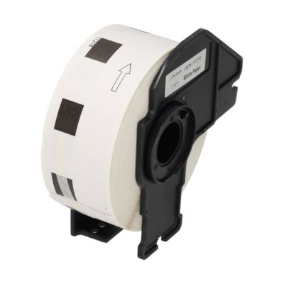 Etichetta compatibile Brother DK-11218 - Nero su bianco (24 mm x 24 mm)